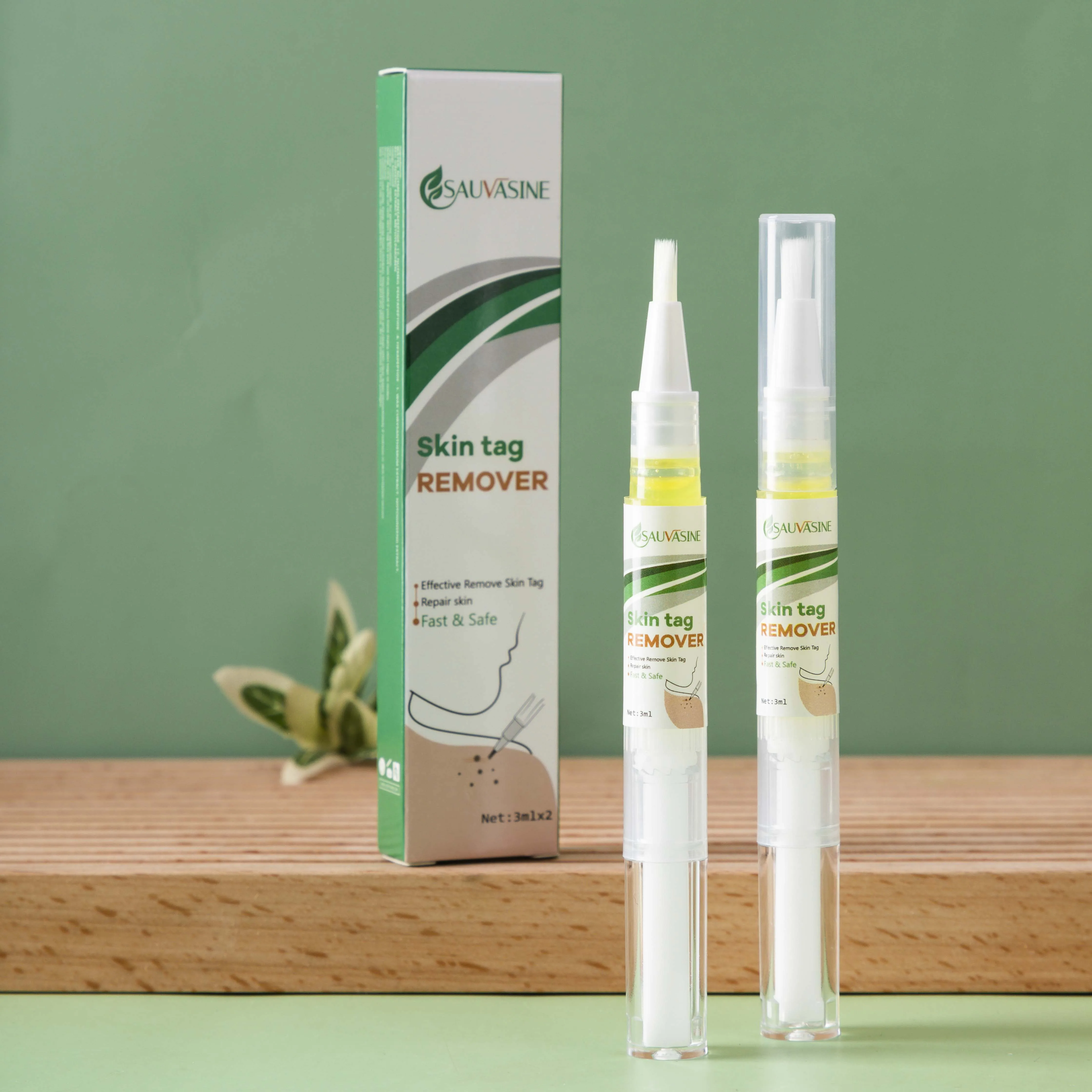 

SAUVASINE Herbal Fast Effective Effective Wart Treatment Genital Skin Tags Moles Corn Removing Warts Remover Liquid Pen