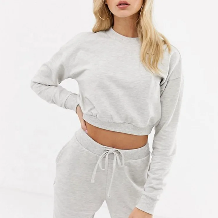 white two piece sweatsuit