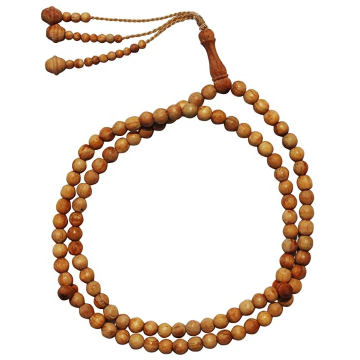 

8mm Wood Prayer Beads, Wooden Tasbih 99-beads Rosary Bracelet