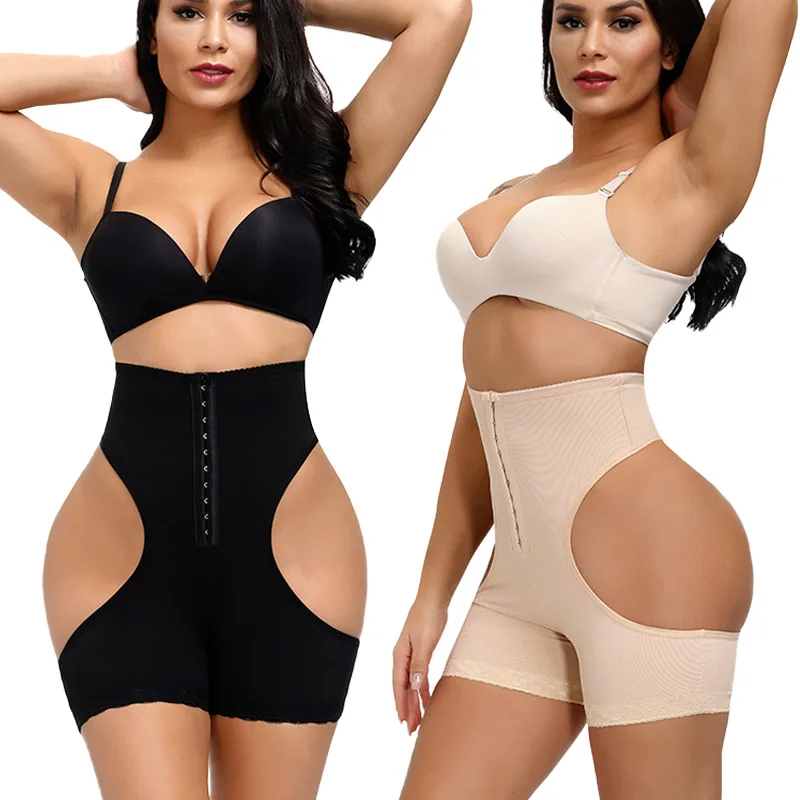 

wholesale Women's hook closure designed hollow out shaper sexy waist trainer control panties tummy shapewear butt lifter shaper