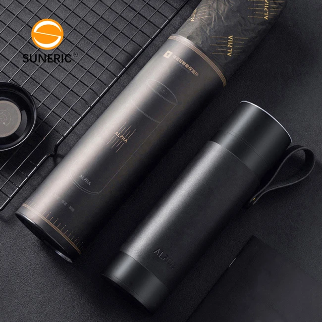 

Stainless insulated flask thermos water drinking reminder smart drink bottle With Temperature Display, Black, white