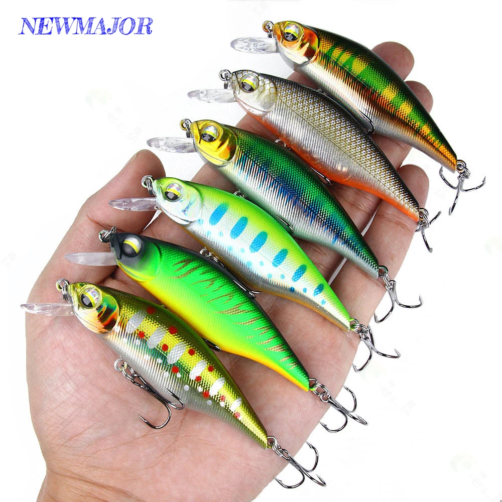 

NEWMAJOR 9.2cm 11.8g Floating Minnow Lure Laser Hard Plastic Artificial Bait Treble Hooks 3D Eyes Sinking Action Minnow Fishing