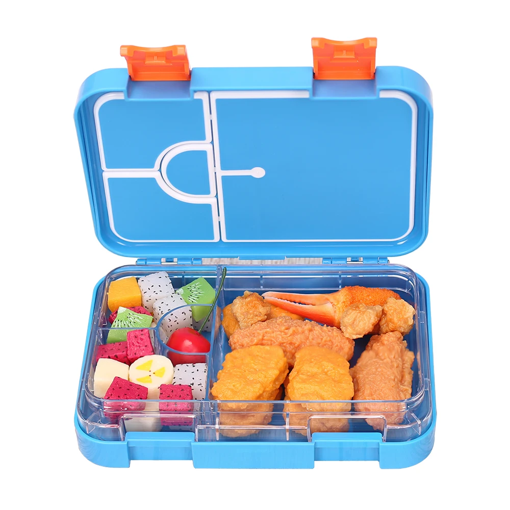 

Eco Friendly Bento Box for Kids Lunch Box with 6 Compartments Leakproof school tiffin lunch box