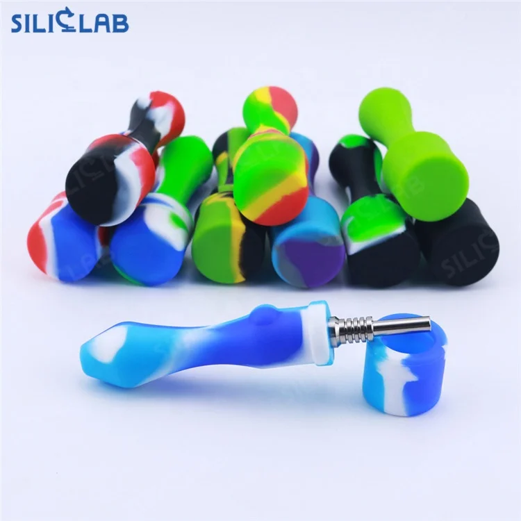 

Siliclab Silicone smoking pipes Tobacco Weeds Smoking Accessories dabs rig Smokeshop Nectar Concentrate Collector