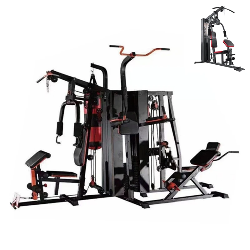 

Hot fitness equipment multi Functional Trainer home integrated gym trainer 5 station multi gym machine, Customized