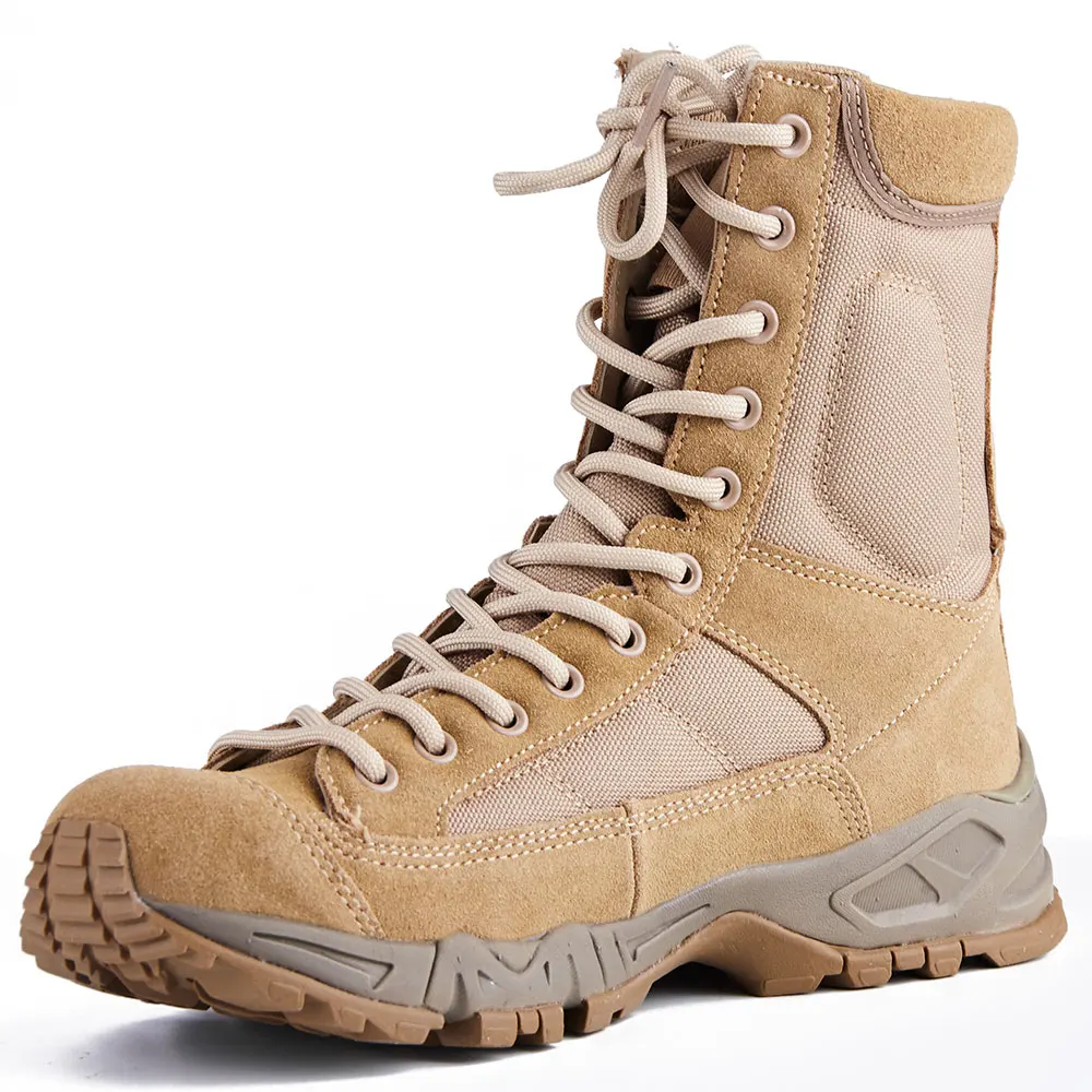 

Desert Tactical Boots Waterproof Military Army Boots, Black and desert