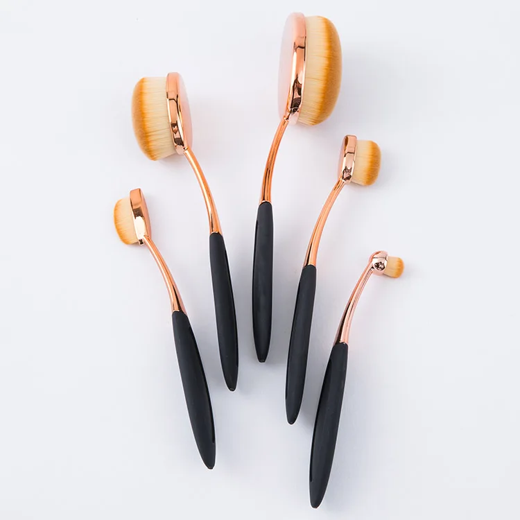 

5pcs Useful FOUNDATION toothbrush oval makeup brush set