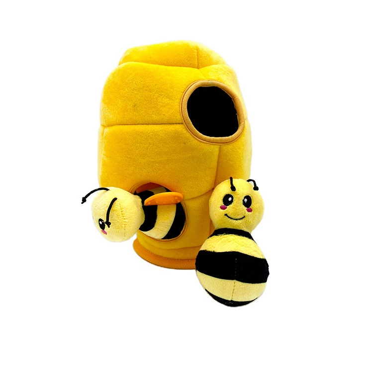 

Wholesale New Design Interactive Honeycomb Plush Dog Hide And Seek Toy, Oem