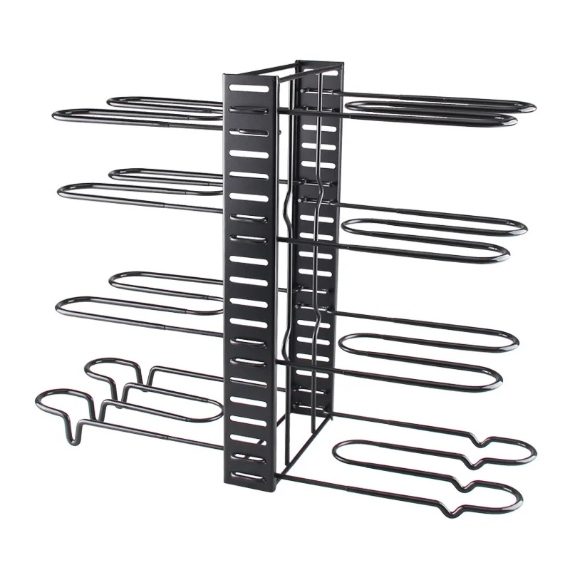 

Manufacturer Selling Multifunctional Lengthen Style Expandable Adjustable Pan Rack Organizer, Black