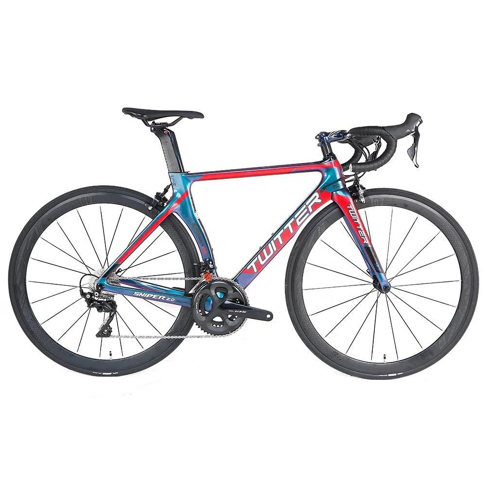 

TWITTER Carbon Road bike 700C Race Road Bike Carbon 8.6kg Bicycle Carbon Bicycle Racing with Shimano 105 R7000 Racing Bike