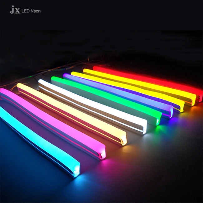 factory wholesale 12v flexible silicone led neon strip rope light