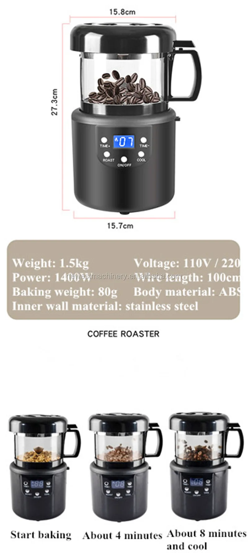 Small Automatic Air Coffee Roaster Used Roasting Machine Coffee Roaster Machine Buy Coffee
