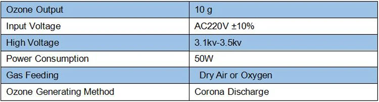 AC220V 10G Medical Portable Ozone Generator Double Integrated Ceramic Plate Air Ozonizer Machines