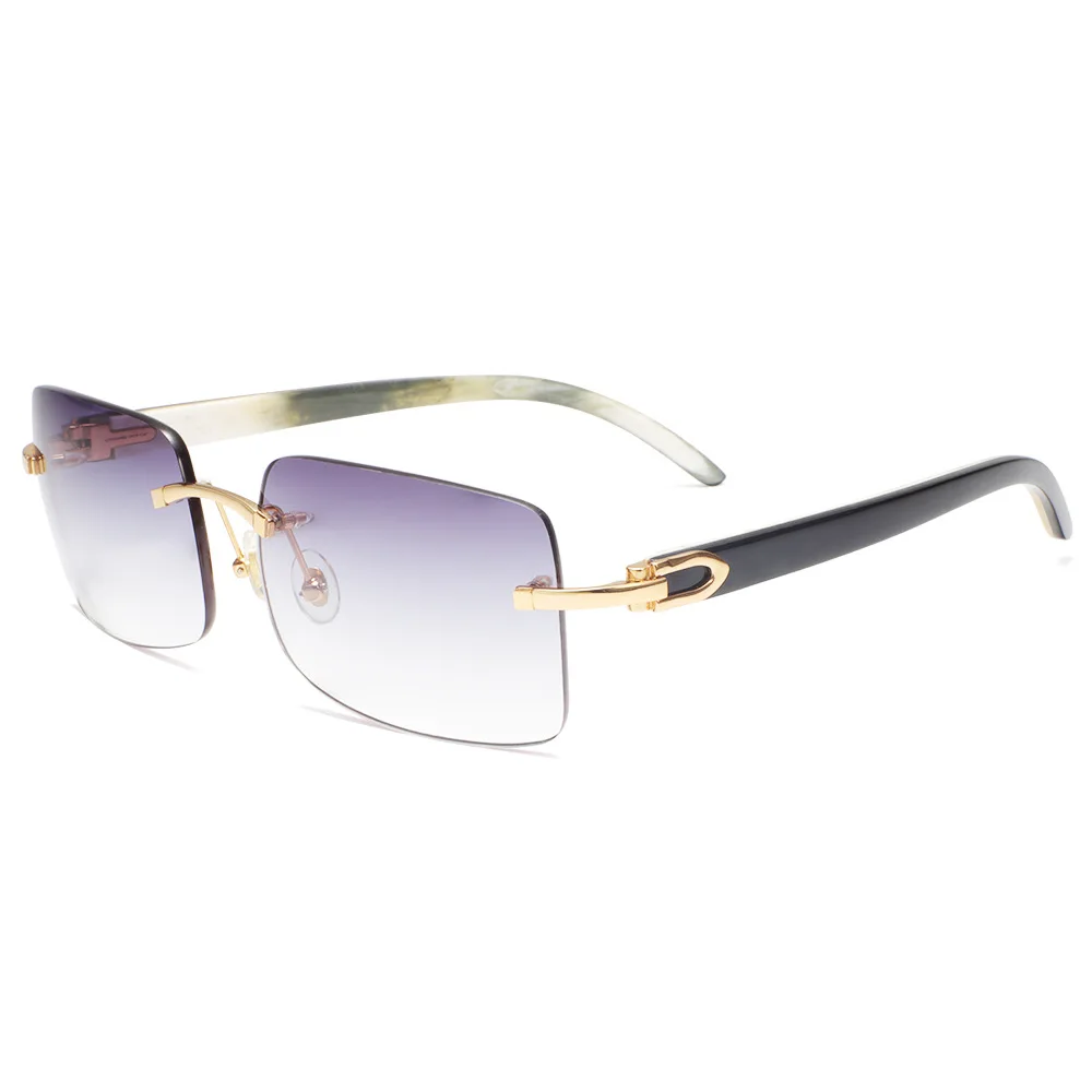 

YTS 0804 fashion custom glasses design luxury retro nature buffalo horn uv400 sunglasses 2021 logo, 6colors