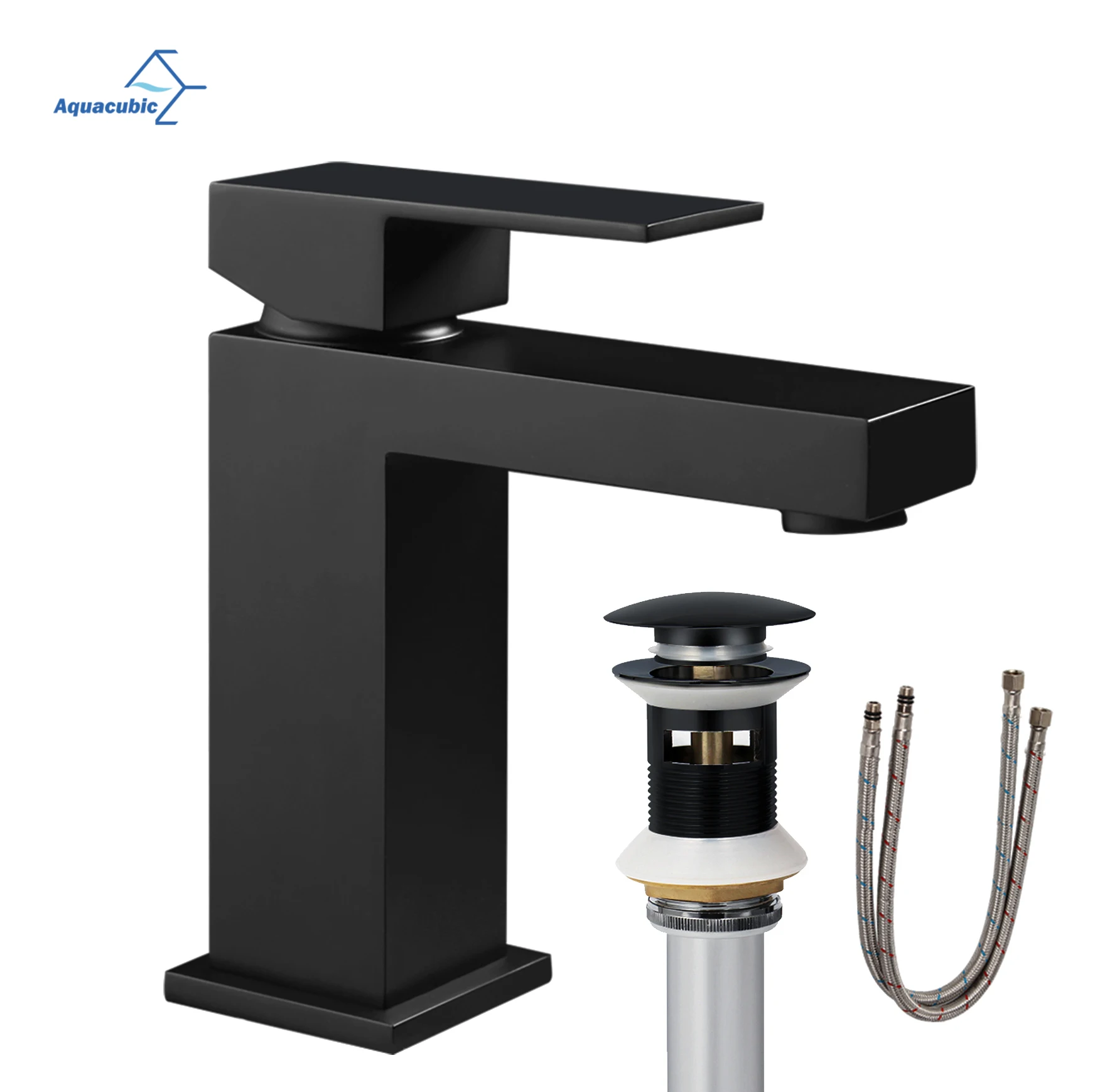 

Luxury Designed ODM/ODM Bathroom Single Hole CUPC Brass Lavatory Black Basin Faucet