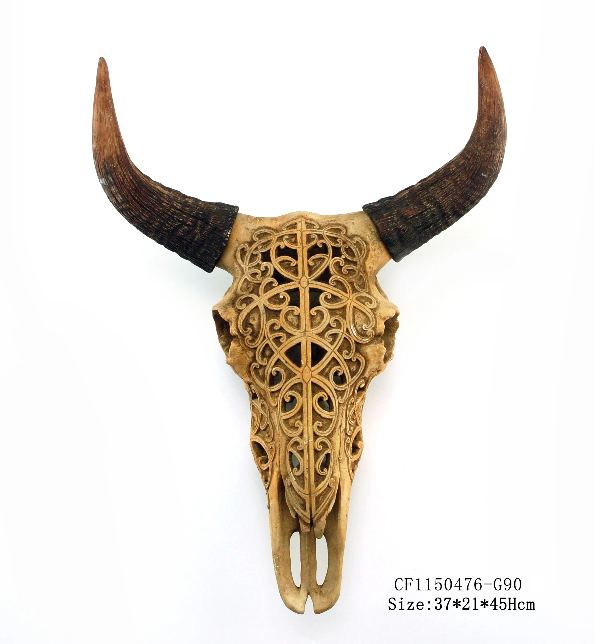 
Wholesales Resin Animal Bull Deer Head Sculpture Cow Head Home Decor Creative Gifts 