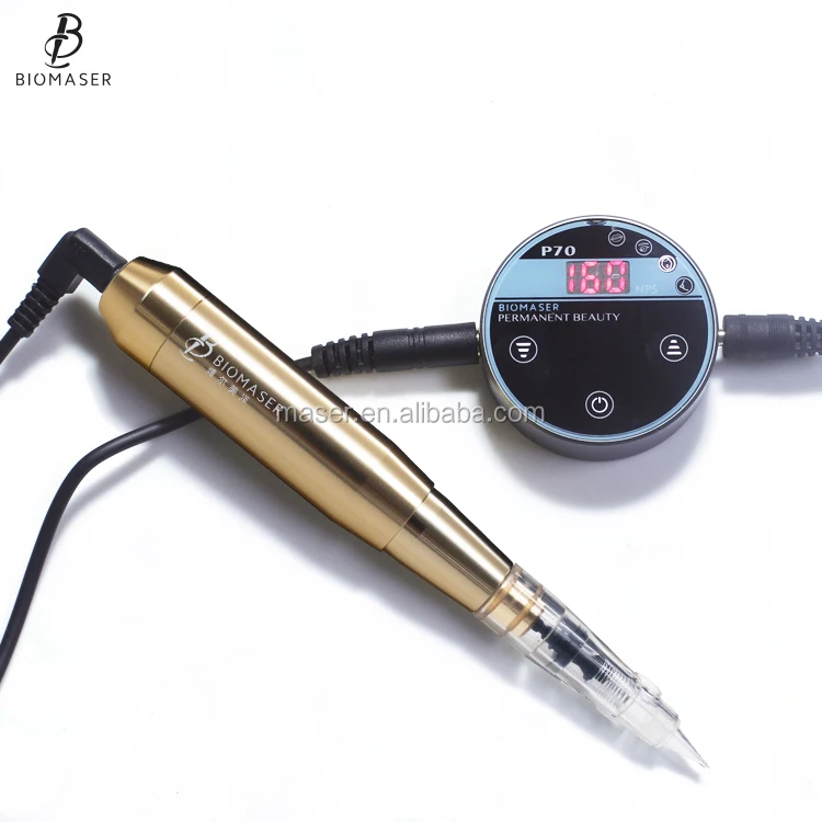 

Biomaser P70 Electric Tattoo Grip Dermographe Permanent Makeup Machine Microblading Rotary PMU kit For Cosmetic