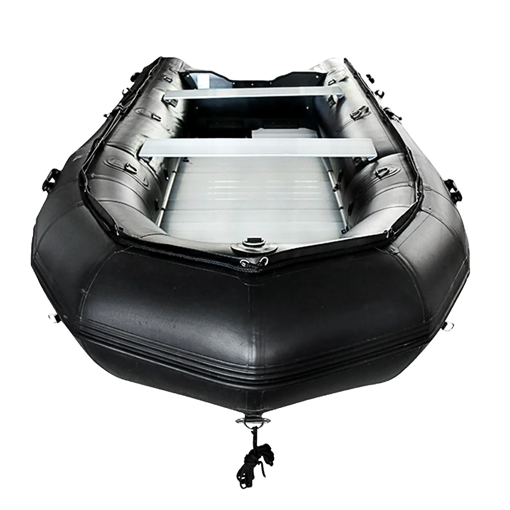 

4-5 person China Rescue PVC boat inflatable rescue boat for sale, Black