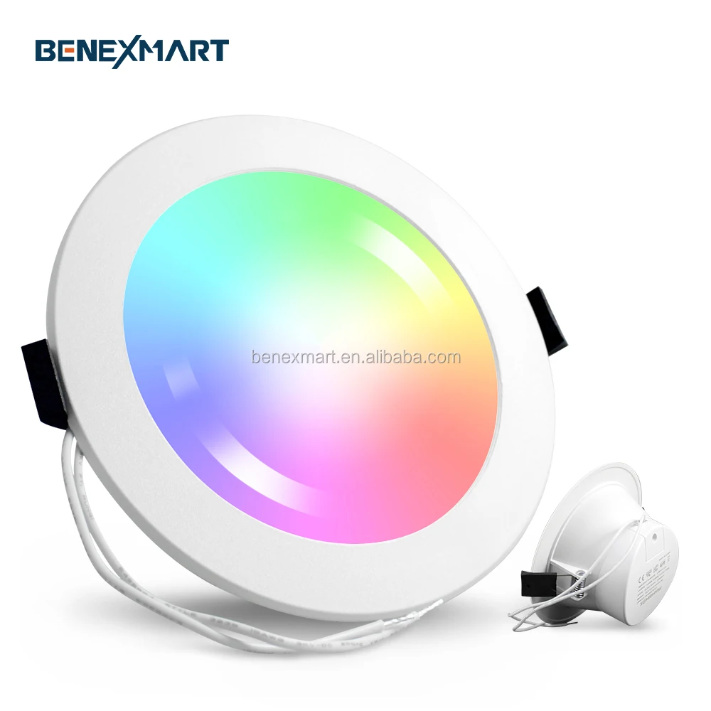 Benexmart Tuya Zigbee 3.0 7/10/15W Smart Led Light RGB Downlight SmartThings App Voice Contorl by Alexa Echo Plus Directly home - ANKUX.COM