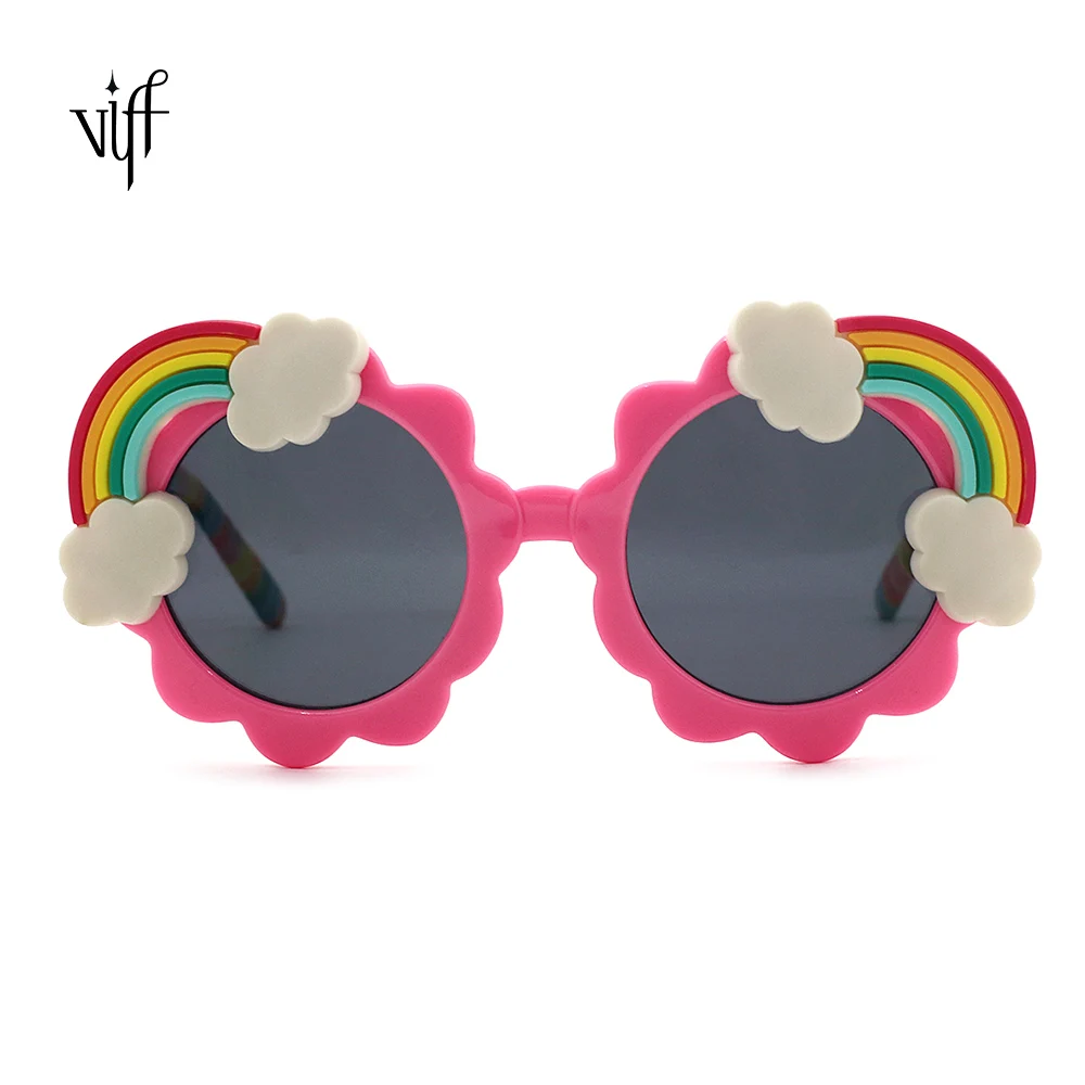 

VIFF HPK18042 Kids Rainbow Party Sunglasses Props Wedding Fancy Party Sun Glasses, Multi and oem