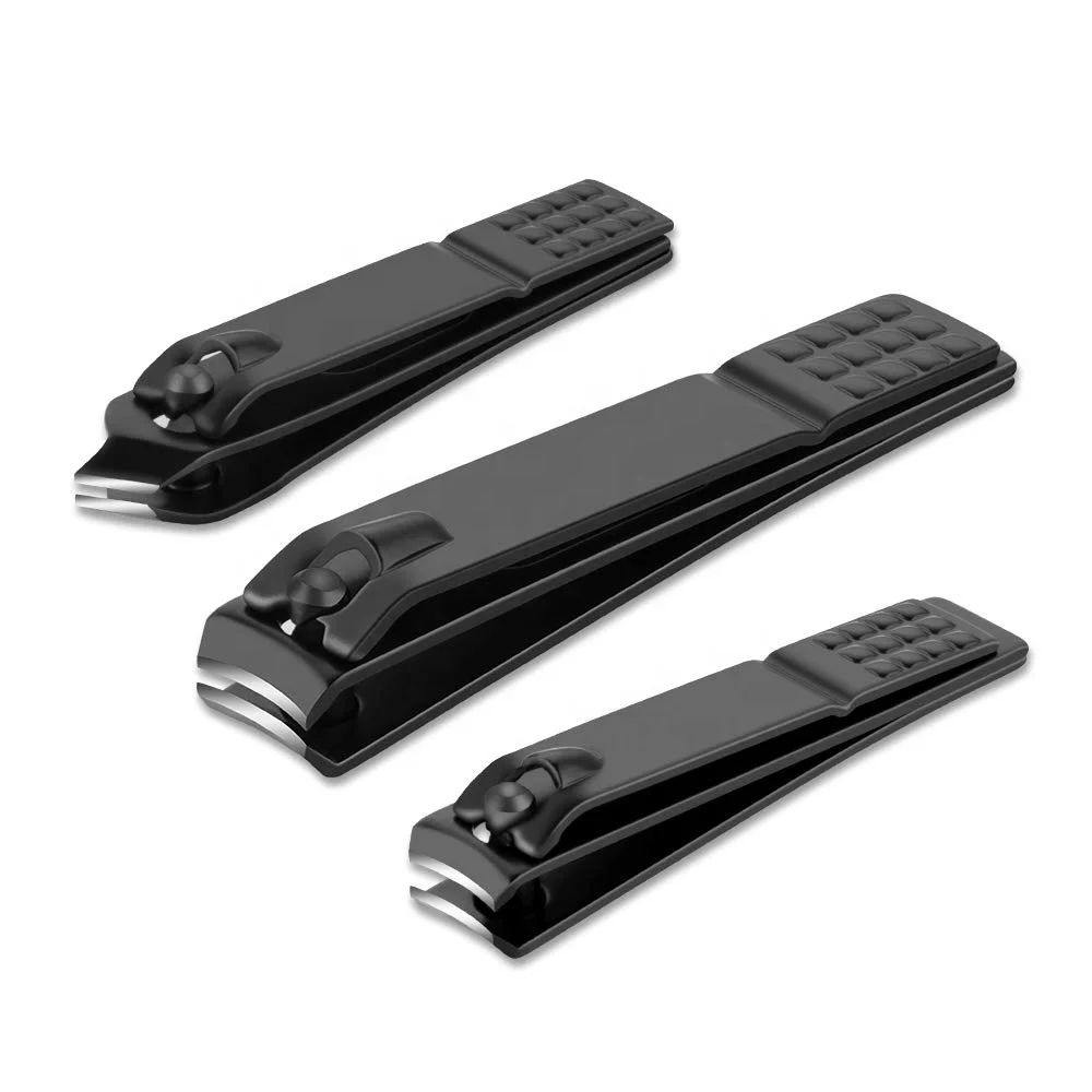 

Japan Best Selling Walmart Men Black Finger Toe Nail Clippers CARBON Steel customize logo