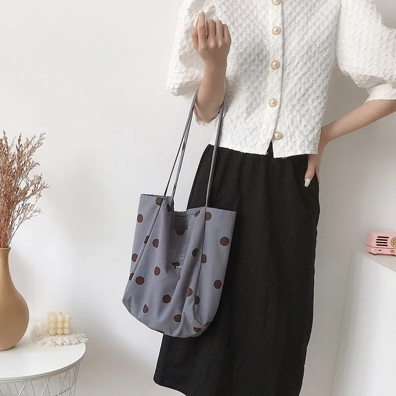 

Wholesale Fashion New Design Cotton Canvas Shoulder Bags Tote Shopping Bag, Customized color