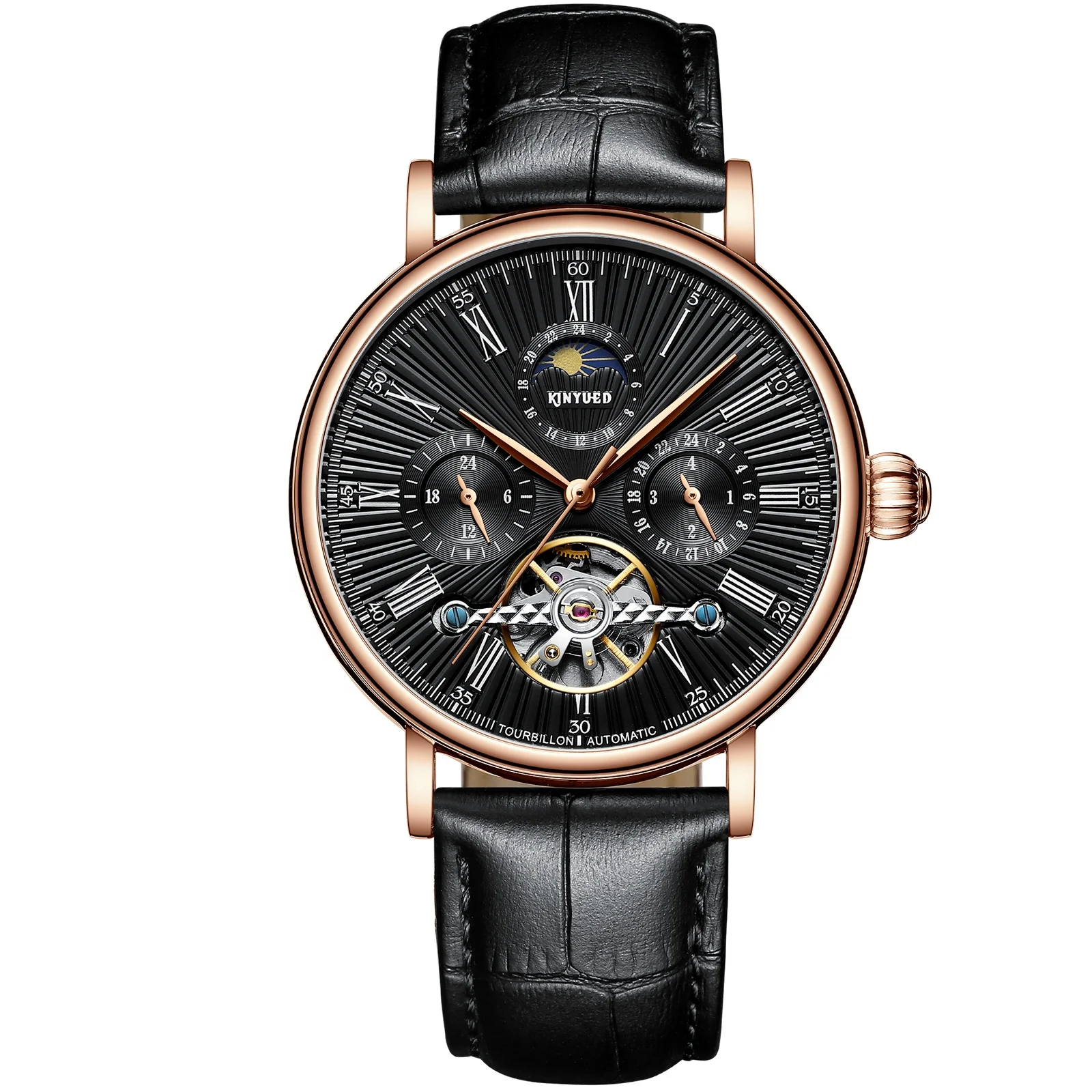 

KINYUED new design dropshipping waterproof movement men's watch Multifunctional mechanical automatic watch