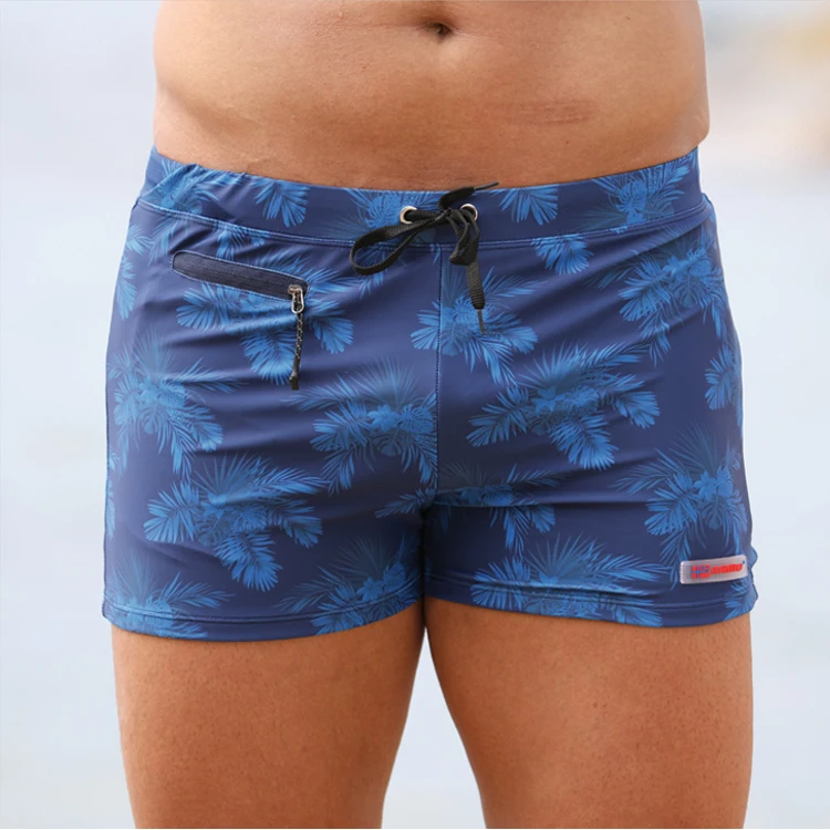 New arrival zip pocket 4 way stretch custom mens swimwear beachwear swimming trunks