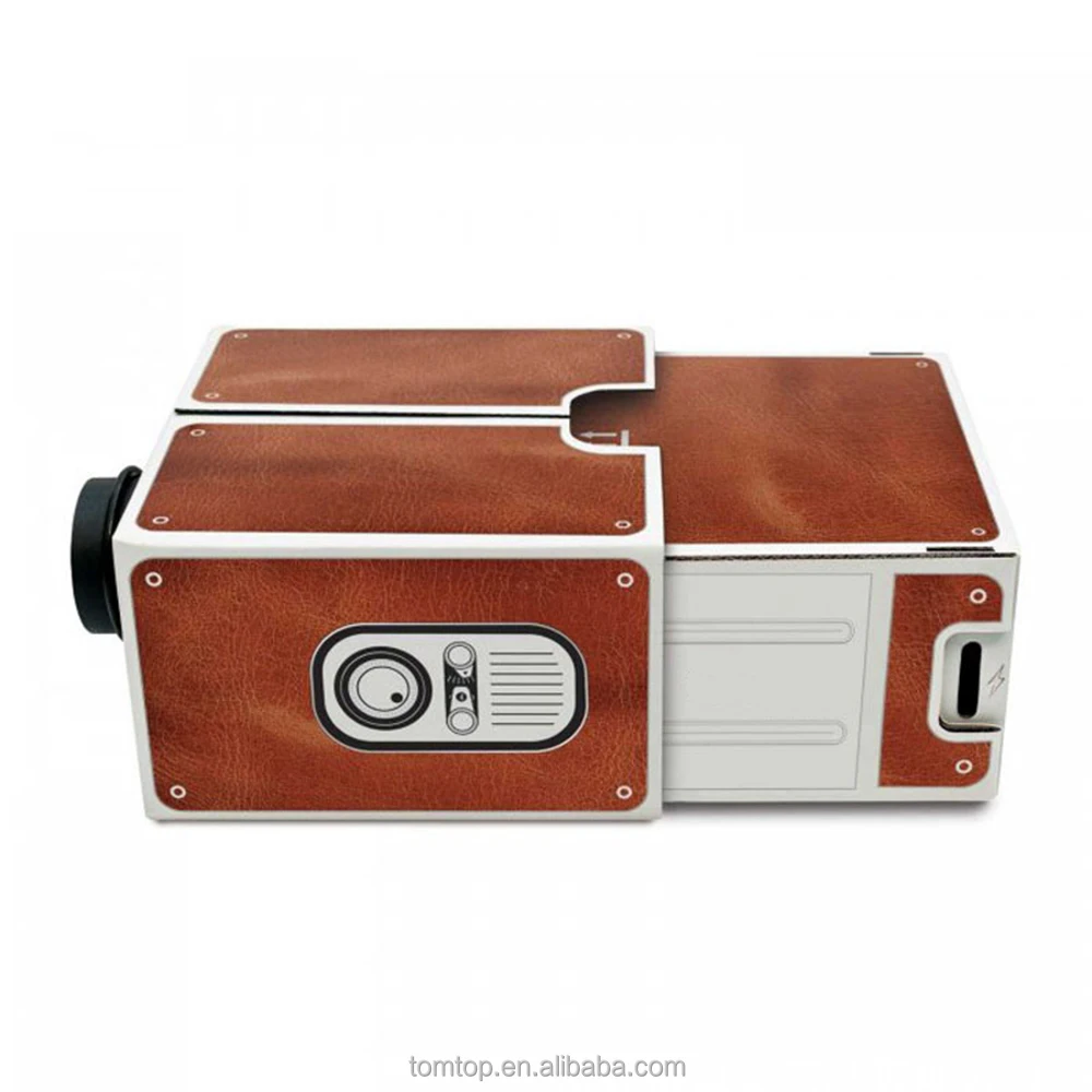 

mini handy projector Projector Cinema Portable Home Projector Family Entertainment Projective Device V3567, Brown