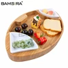 Bamboo decorative tray serving, Food serving tray, Serving tray set Ceramic serving platter Great quality
