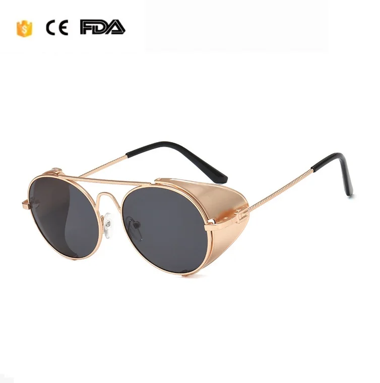 

KABIR SINGH steampunk vintage sunglasses round sunglasses, Custom color