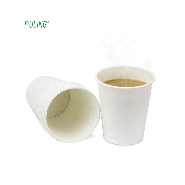 

manufacturer custom coffee to go cup print recycled white disposable hot 8oz biodegradable coffee paper cup