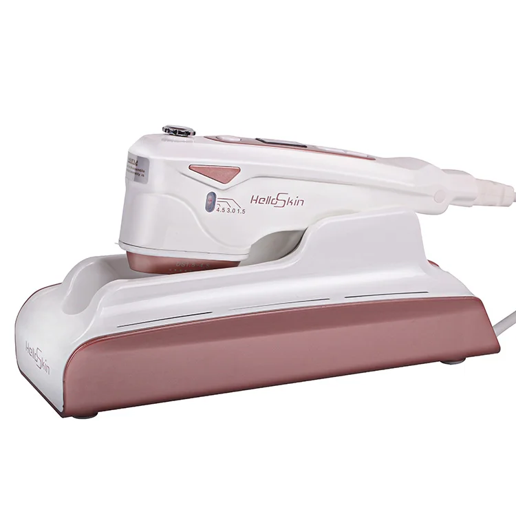 

Helloskin HIFU#TOP1 High Quality Fast Delivery Portable Mini Hifu Face Lifting Machine Anti Wrinkle Device for Home Use, Pink-white (customized)