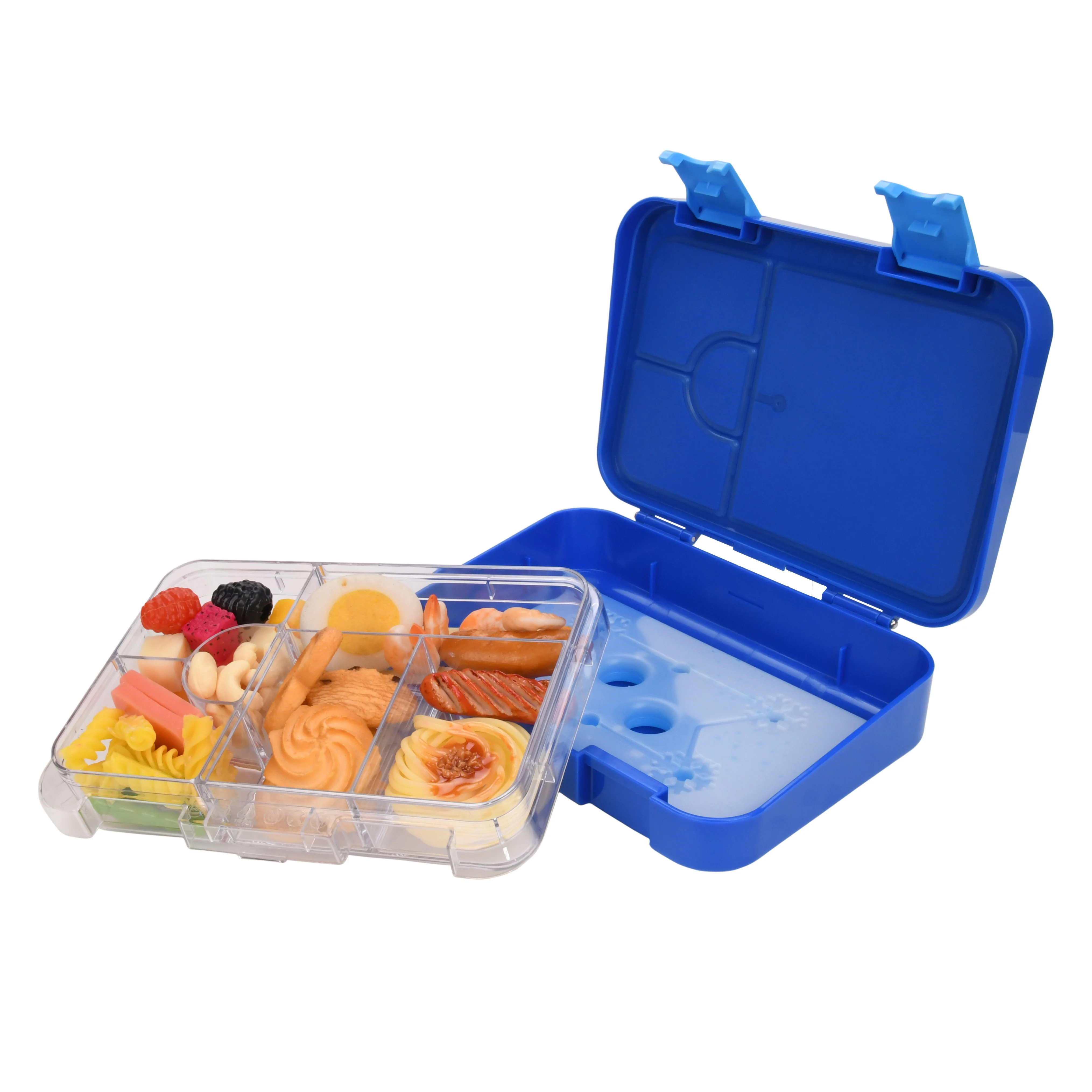 

Aohea Freeze Evenly Kids Chill Lunchbox Removable Ice Pack Ice 6 Compartments LeakProof Dishwasher Safe bento lunch box for kids
