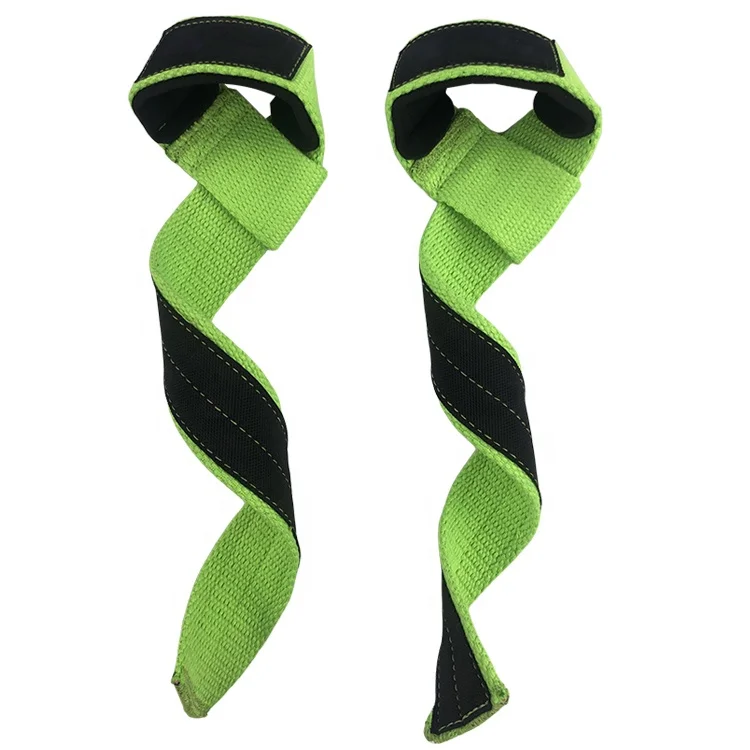

Custom Gym Fitness Polyester Cotton Wrist Straps Weight Lifting, As picture