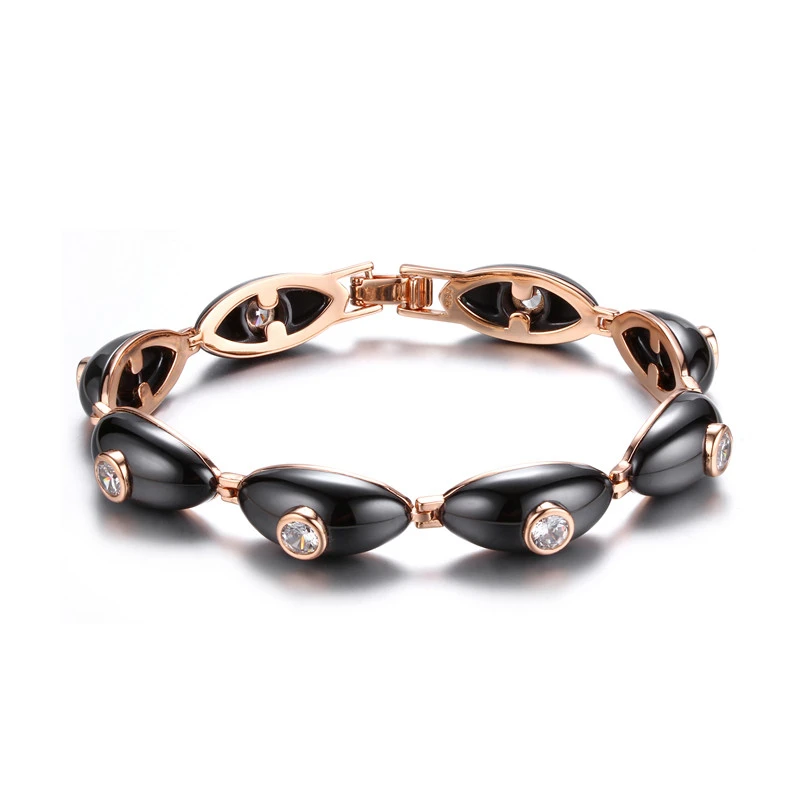 

Korea Fashion Vintage Geometric CZ Stones Bracelet jewelry custom