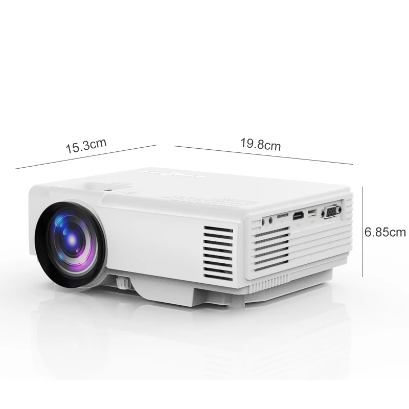 

Portable Mini Short Throw 1080P LCD Home High-Definition Projector