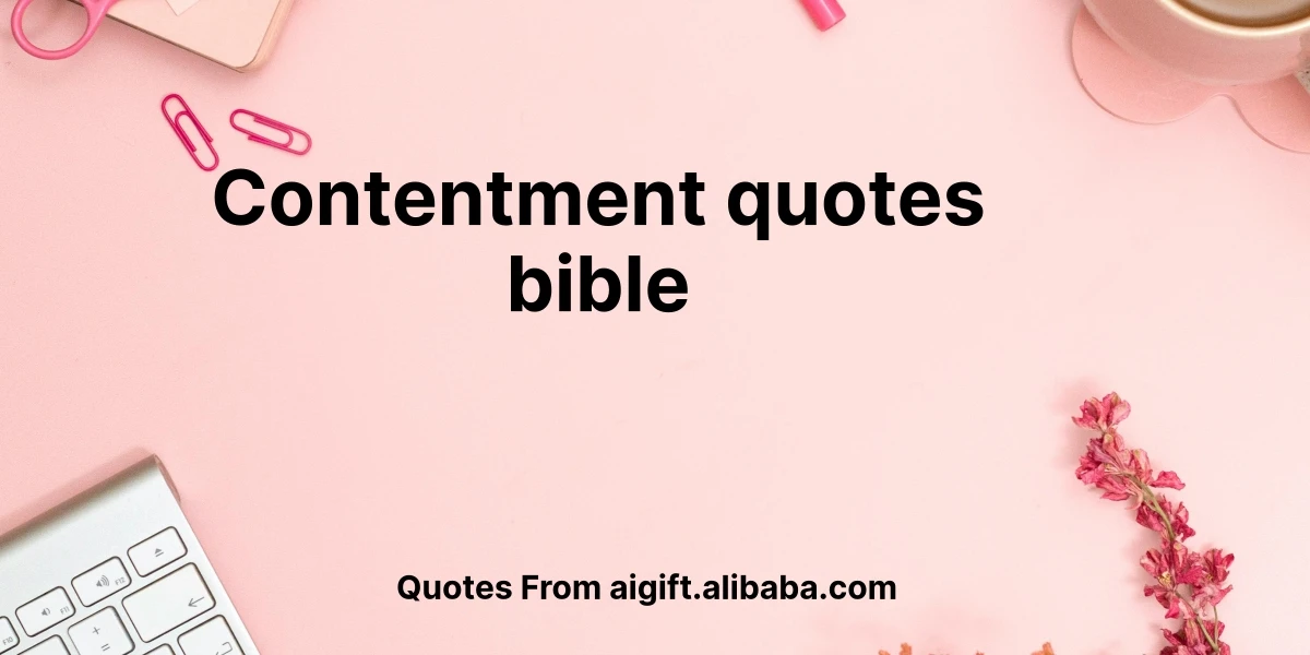 contentment quotes bible