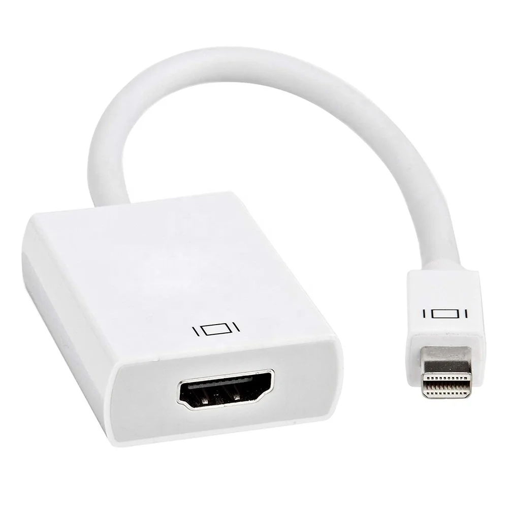 

20cm 1080P Mini DP DisplayPort to HDMI Converter Adapter For HDTV Monitor Projector MacBook Dell Intel NUC