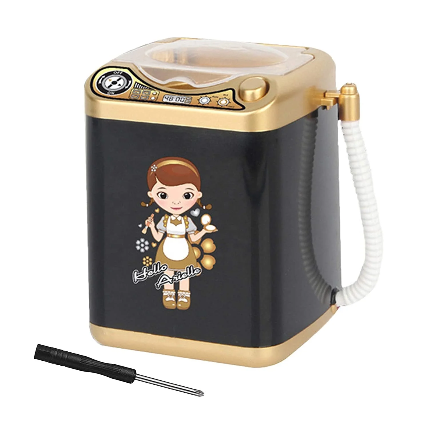 

High technology auto wash machine for makeup sponge BS-MALL hot sale cosmetic puff cleaner black model toy