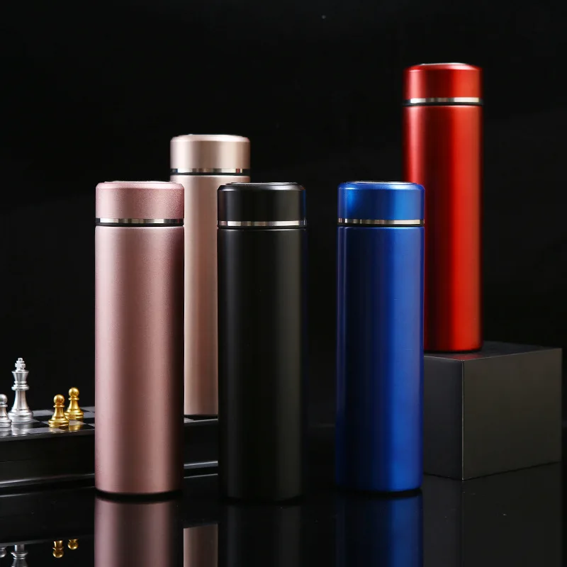 

In Stock Straight Vacuum Flask Heat Insulated 316 Stianless Steel Water Bottle Business Vacuum Flask