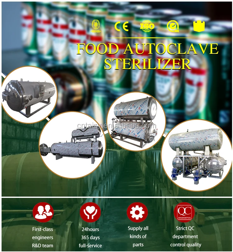 china food retort sterilizer autoclave for cans pouched foods glass jar spice sterilization machine