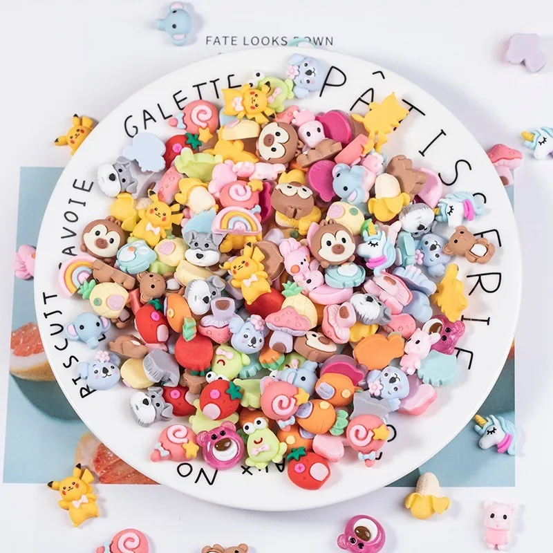

FREE SHIPPING 3D Flatback Resin Kawaii Ornaments Cartoon Animals Nail Charms for DIY Crafts Scrapbooking
