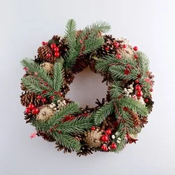 purple flower garland