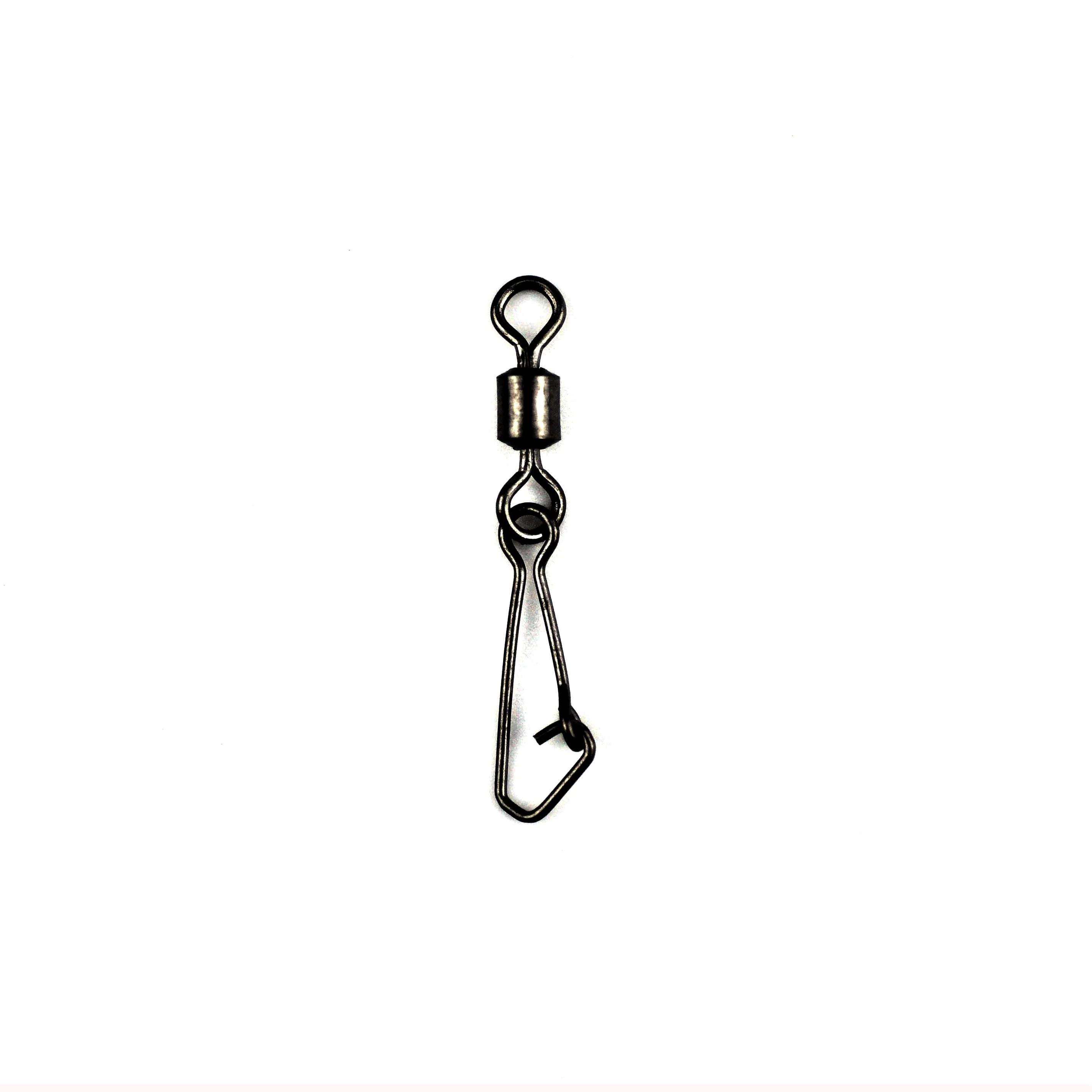 

Stainless Steel Fishing Rolling Swivel with Hooked Snap Connector Fishing Tackle Accessory