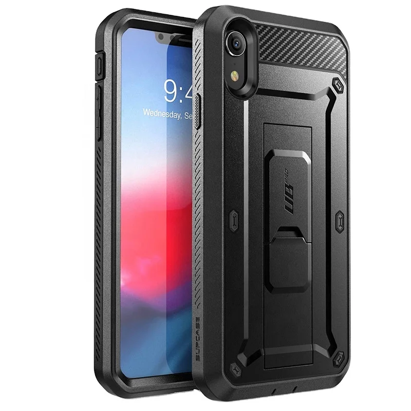 

Full-Body Rugged Holster Phone Case Cover with Built-in Screen Protector & Kickstand