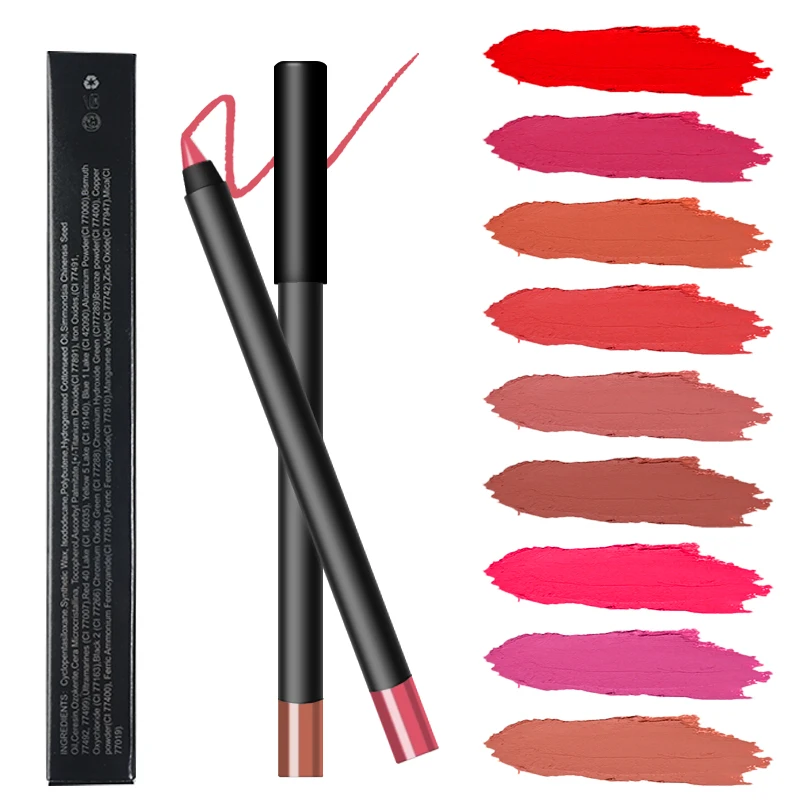 

Professional organic lip liner pencil cruelty free waterproof private label custom lipliner