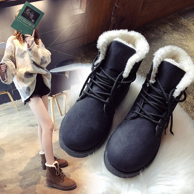 

Best Selling New Fashion Winter Cheap Warm Thick Student Non-slip Short Tube Snow Boots