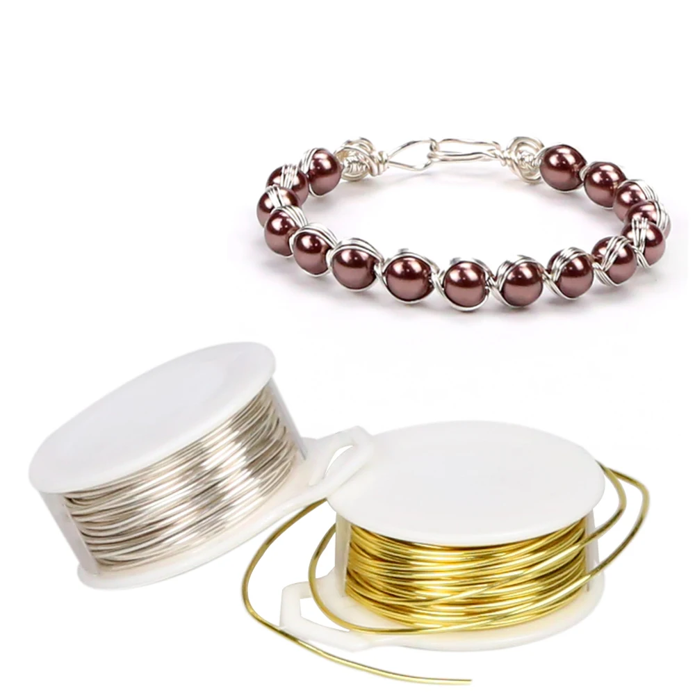 

XuQian 20 Gauge Sliver Plated Copper Beading Wire for DIY Craft, Colors