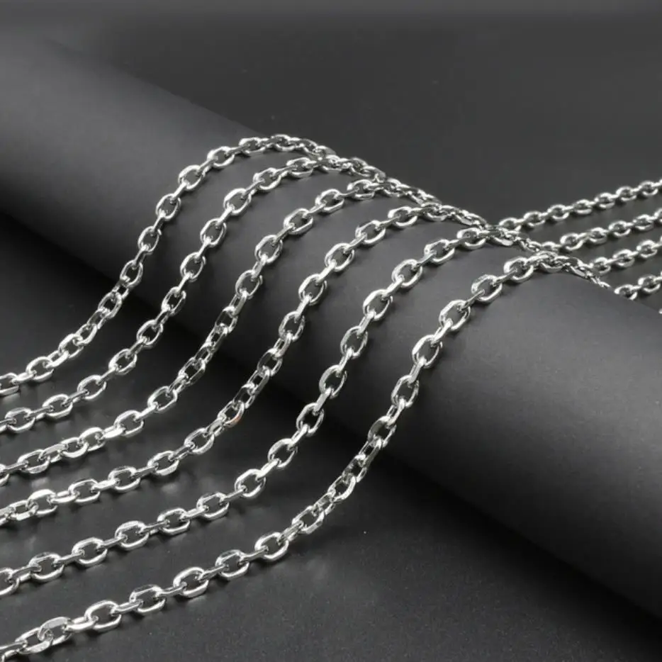 

Wholesale Fashion Jewelry Price Stainless Steel O Style Chain Choker Necklace Link Chains Bulk for Jewelry Making 18-30 Inches